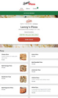 Lenny's Pizzeria menu