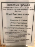 Long Island Deli Caterers menu