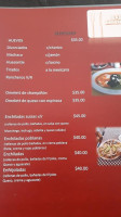 Taste The Tropics menu