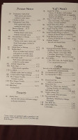 Miss Saigon Cafe menu