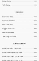 Momo Sushi Grill menu