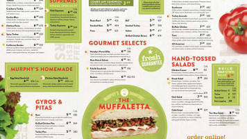 Murphy's Deli menu