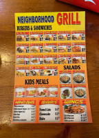 Neighborhood Grill menu