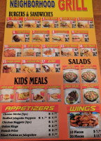 Neighborhood Grill menu