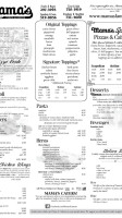 Mama's Famous Pizza & Heros menu
