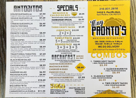 MediTerra Grill. menu