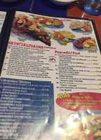 Mariscos Chihuahua menu