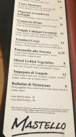 Mastello menu