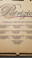 Patrizia's menu