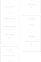 Patrizia's menu