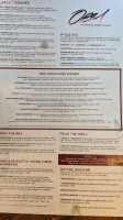 Opa Willow Glen menu