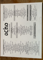 Ocho menu