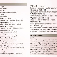 Ocho menu