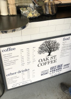 Oak St. Coffee menu