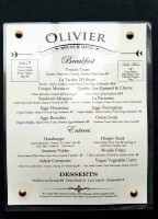 Olivier Bistro menu
