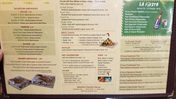 O'LaLa Empanadas menu