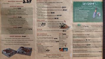 O'LaLa Empanadas menu