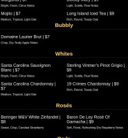 Pacific Pourhouse menu