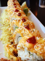 Orange Roll Sushi food