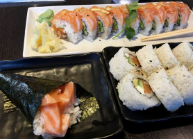 Orange Roll Sushi food