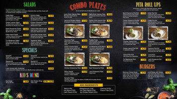 Tantalice Thai American Diner menu