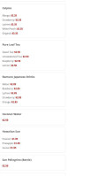 Poke Sushi Bowl menu