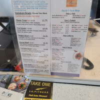 Poke Sushi Bowl menu