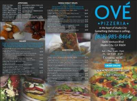 Ove Pizzeria menu