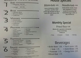 Ritu Indian Soul Food menu