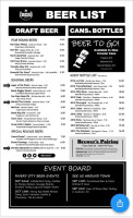 River City Brewing Company menu