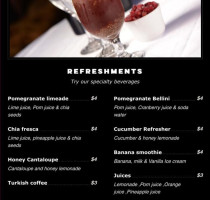 Pom Olive menu