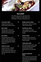 Pom Olive menu