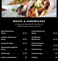 Pom Olive menu