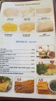 Pho Tau Bay menu