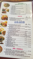 Pho Tau Bay menu