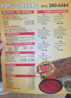 Pop's Italian Beef Sausage menu