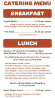Rhino Market Deli menu