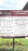 Red Mountain Expresso menu