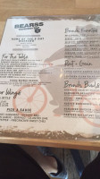 Bearss Tavern And Tap menu
