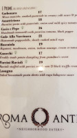 Rob's Grill menu