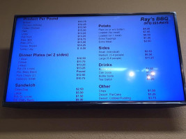 Ray’s -b-q menu