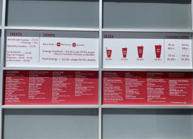 Sodalicious menu