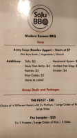 Sushi Doraku menu