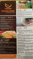 Saigon Bowl menu