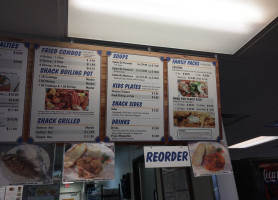 Seafood Shack menu