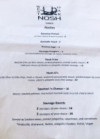 West Oak Nosh menu