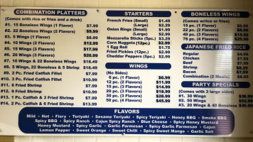 Wings Rice Kitchen menu