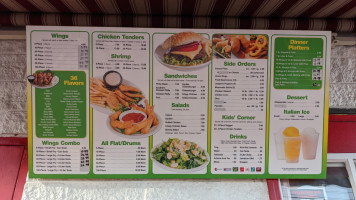 Wing King Of Fletcher menu