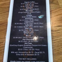 9 Cafe menu