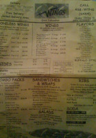 Wings Over Columbus menu